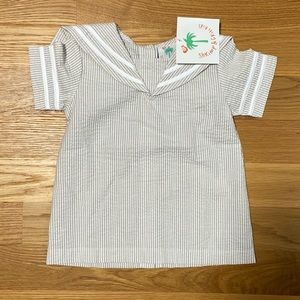 NWT Shrimp & Grits Kids sailor shirt